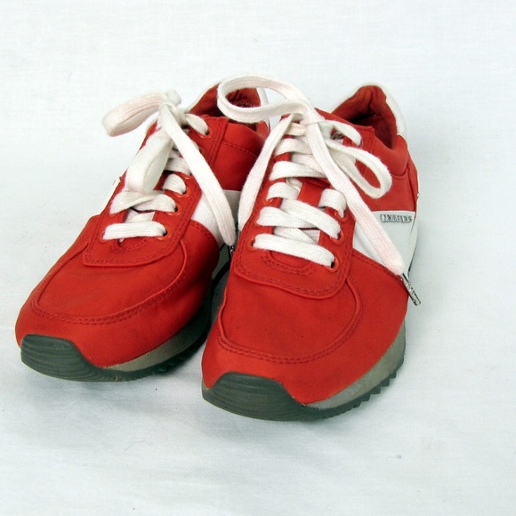 michael kors red tennis shoes